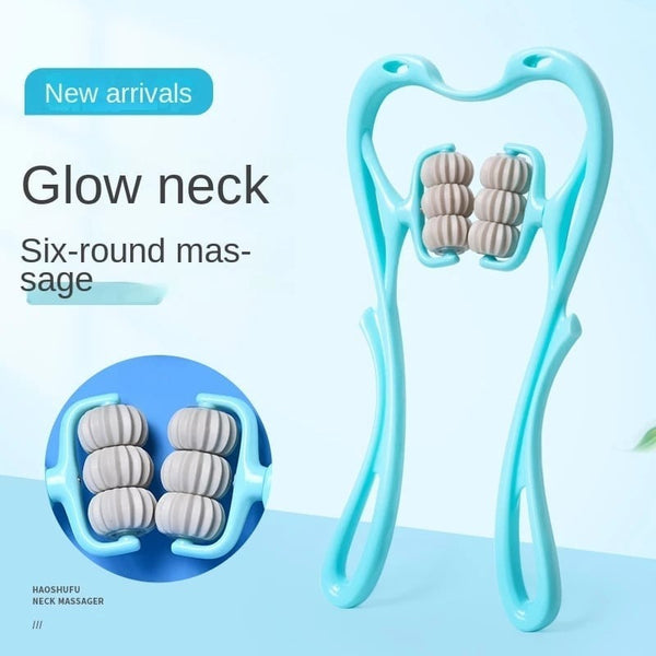 6-Wheel Neck & Shoulder Pressure Massager – Pain Relief Tool